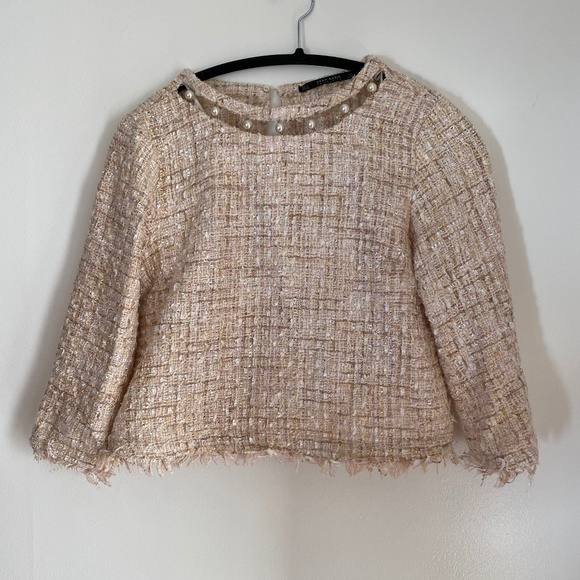 Zara tweed top - Picture 1 of 4